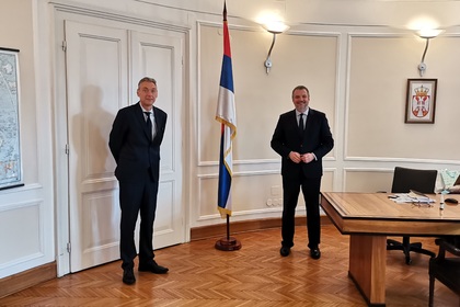 Посланик Петко Дойков се срещна с помощник-министъра на външните работи на Сърбия Владимир Марич
